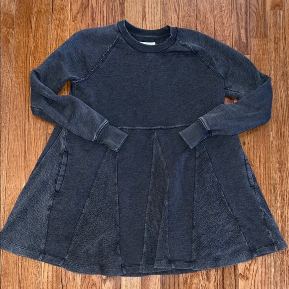 American Eagle Outfitters Dresses & Skirts - American Eagle Pintuck Ruffle Babydoll Gray Mini Dress Women’s Size XXS